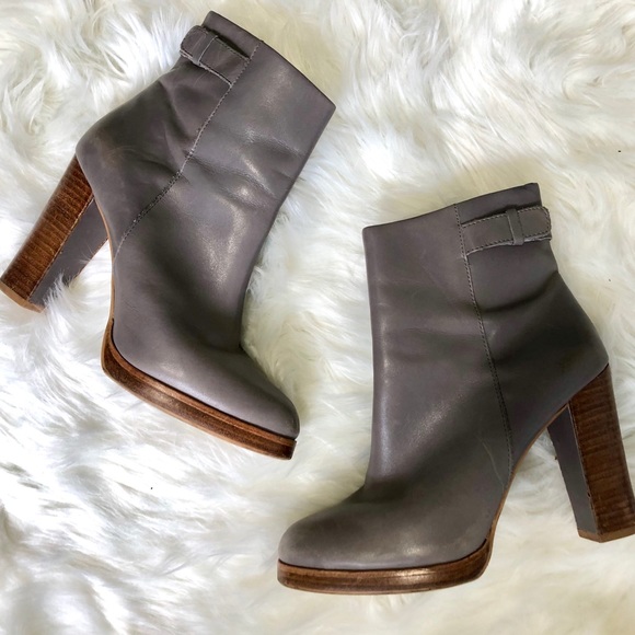 Zara Shoes - Zara US Size 8 Gray Leather Boots